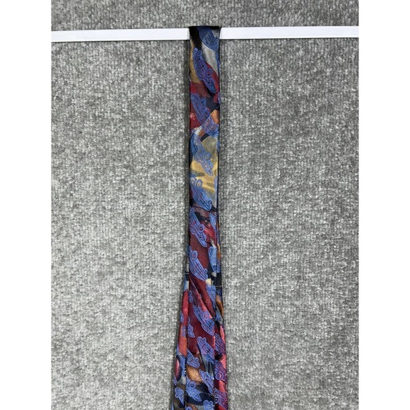Oscar De La Renta Studio Abstract Car Print Mens Pointed Neck Tie Made In USA - Picture 11 of 11